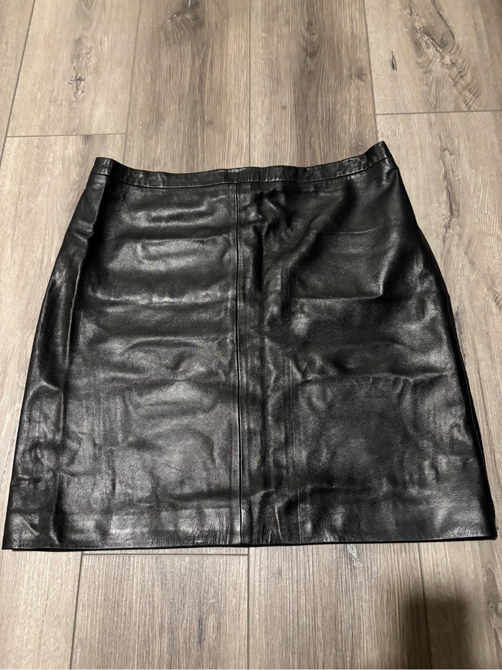 Wilson Black Leather Mini Skirt 16